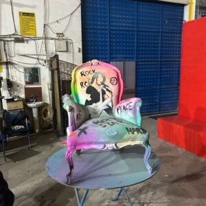 "Rockstar Solo" Graffiti Berjer Koltuk